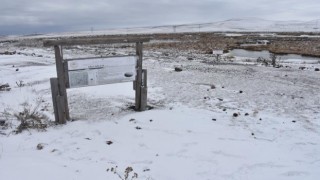 Kars'taki Çalı Gölü Tamamen Dondu