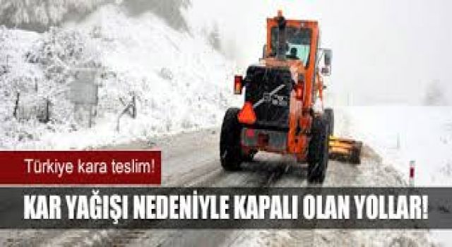 Kars'ta 51 köy yolu ulaşıma kapalı
