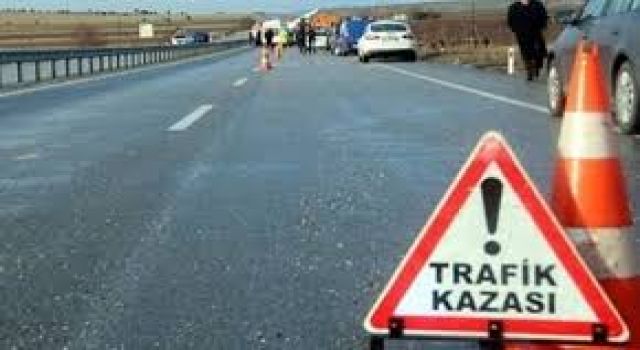 Kars'ta Kontrolden Çıkan Kamyonet Devrildi