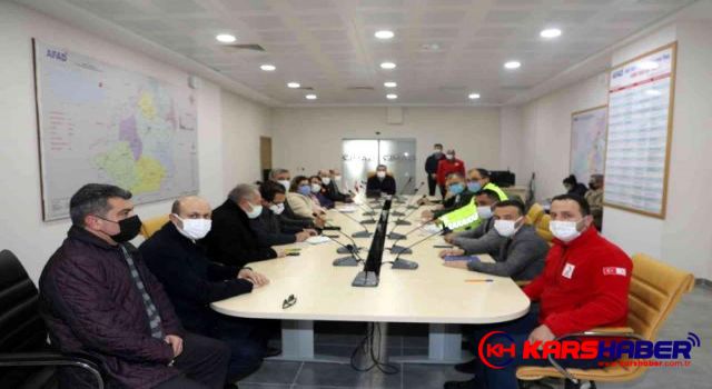 Kars’ta Acil Durum Koordinasyon Kurulu toplantısı yapıldı