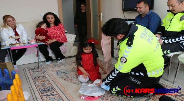 Kazadan kurtarılan Aysima evinde ziyaret edildi