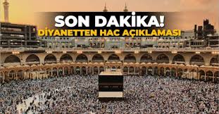 Diyanet'ten flaş 'Hac' açıklaması
