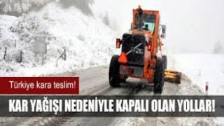 Kars'ta 51 köy yolu ulaşıma kapalı