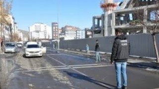 Kars'ta polisten korona tedbirleri uygulaması