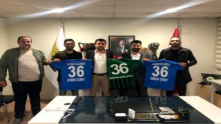 Kağızman Gençlerbirliği Spor yönetiminden Akhisarspor'a ziyaret