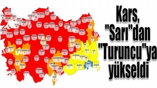 Kars, "Sarı"dan "Turuncu"ya yükseldi