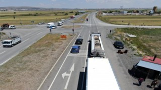 Kars Polisinden Drone Destekli Trafik Denetimi