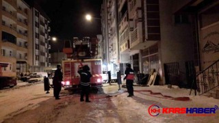 Kars’ta 6 Katlı Binada Yangın