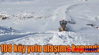 Kars’ta kar ve tipiden 108 köy yolu ulaşıma kapandı