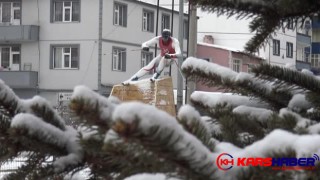 Sarıkamış karla yeniden beyaza büründü