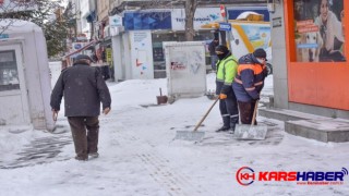 Kars'ta Kar ve soğuk hava etkili oluyor