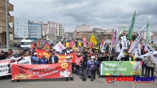 Kars’ta 1 Mayıs Kutlandı