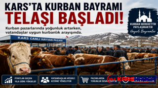 Kars Kurban Pazarlarında Yoğunluk Arttı: Vatandaş Uygun Fiyatlı Kurbanlık Arıyor
