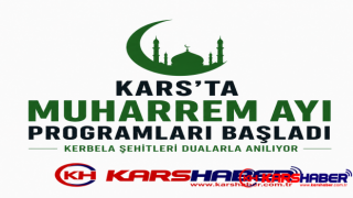 Kars'ta Muharrem Ayı Matem Programları Başladı